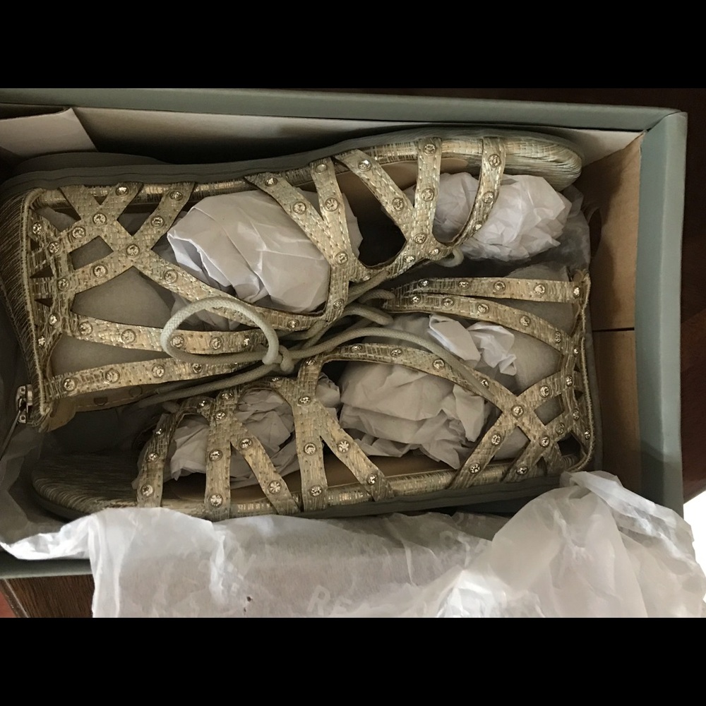 Girls pewter sandal
